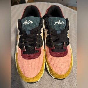 Nike Air Sneakers - Pink, Burgundy, and Mustard